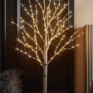 LED Birch Tree with Warm White Lights